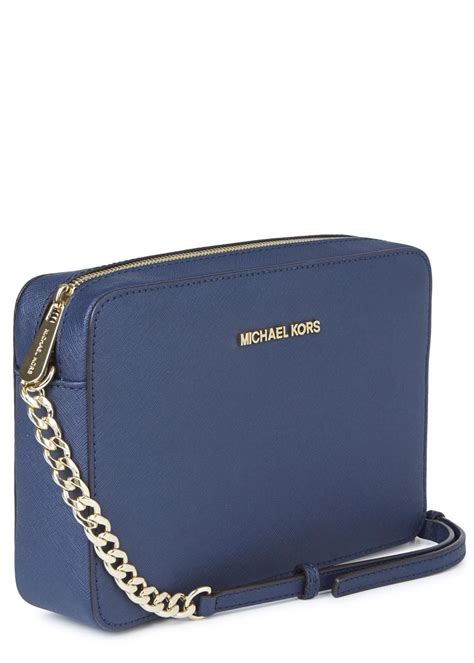 blue jean michael kors purse|Michael Kors navy blue crossbody.